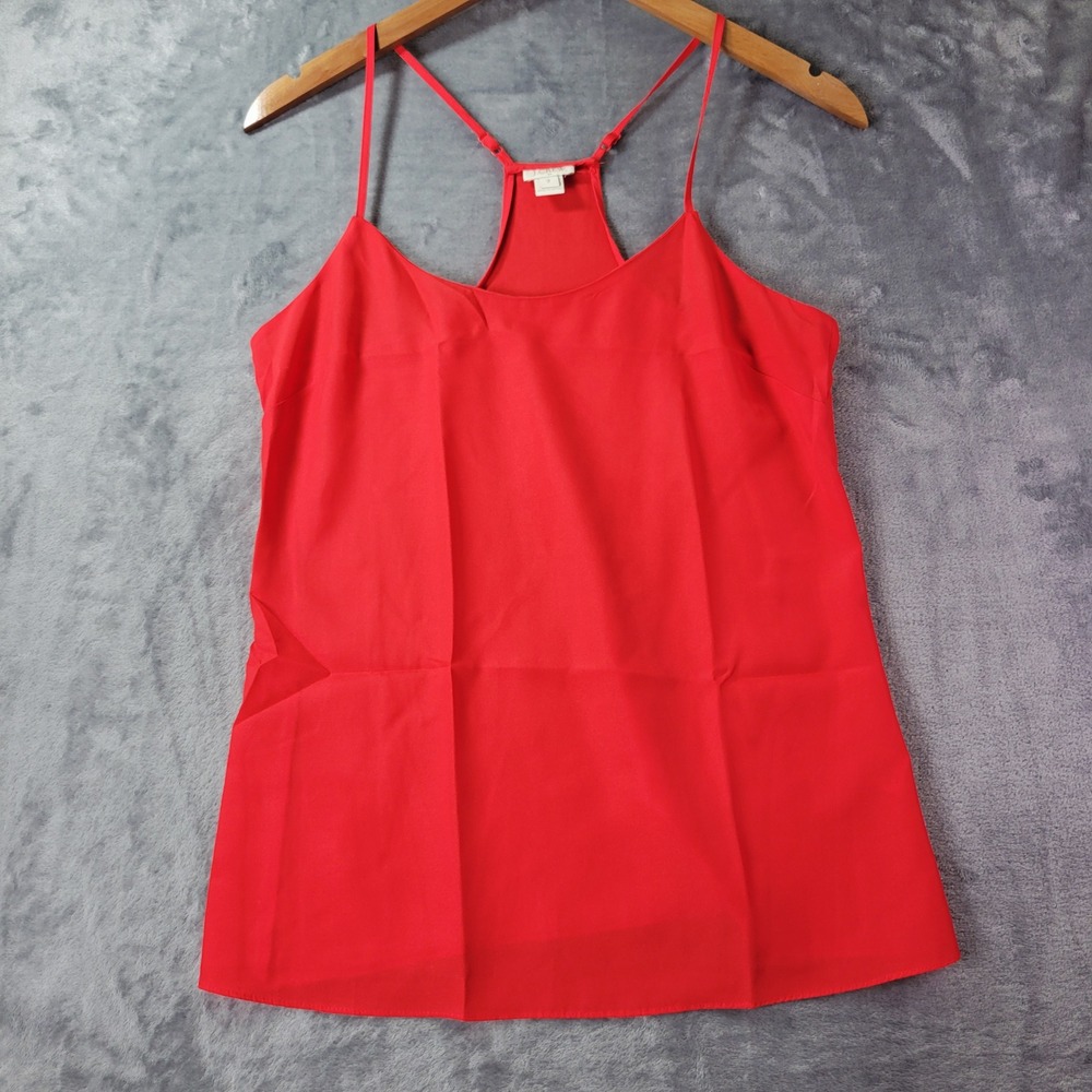 J.Crew Womens Red Racerback Spaghetti Strap Camisole Top Size 2 58877 Capsule